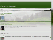 Tablet Screenshot of filmedinportland.com